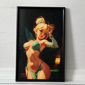 Tinker Bell Pinup girl Poster